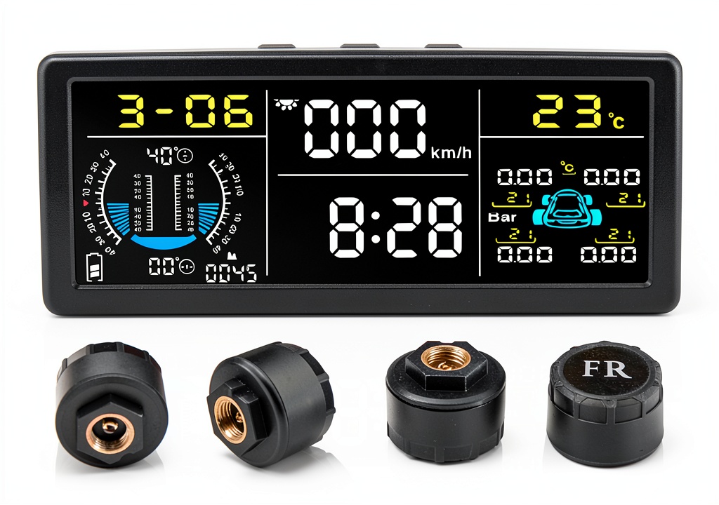 Liwogi KT-T17 TPMS system on a car tire