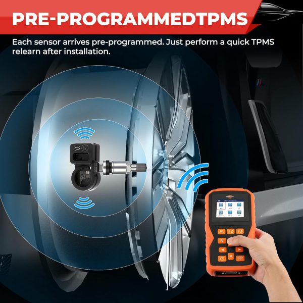 ISINLASSO TPMS Sensor Pre‑Programmed Ford Fit-3