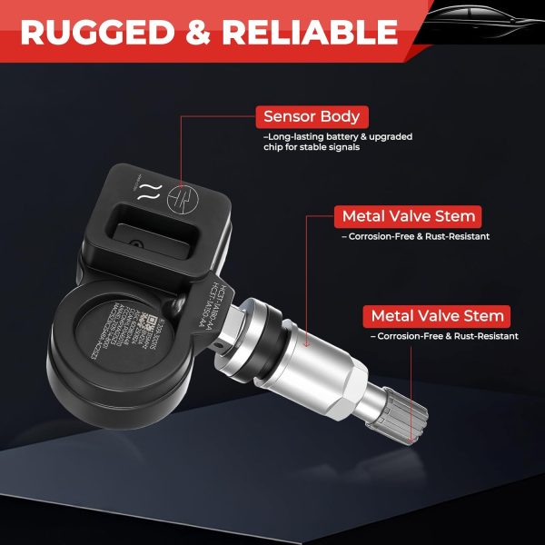 ISINLASSO TPMS Sensor Pre‑Programmed Ford Fit-5