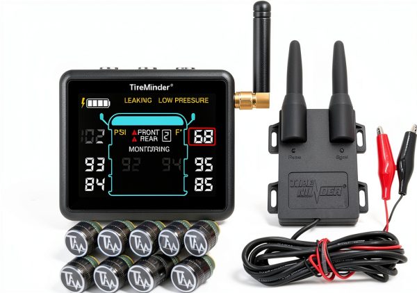 TPMS Monitor TireMinder Glass Metal Design for RV-0