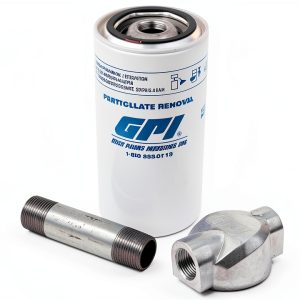 GPI 3/4 inch 10 Micron Fuel Filter Metal Adapter-0