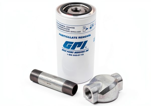 GPI 3/4 inch 10 Micron Fuel Filter Metal Adapter-0