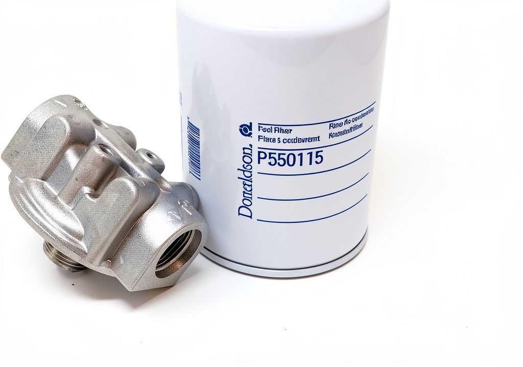 Installing universal fuel pump filter in a vehicle engine bay
